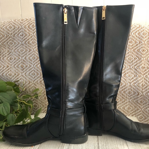 🌿 5/$30 Tommy Hilfiger • Black Riding Boots - Picture 6 of 7